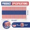 4th of July Table Cloths – 5 Pack Premium USA Flag Disposable Plastic Table Covers, 54" x 108" Rectangle, Heavy-Duty Waterproof Party Tablecloths